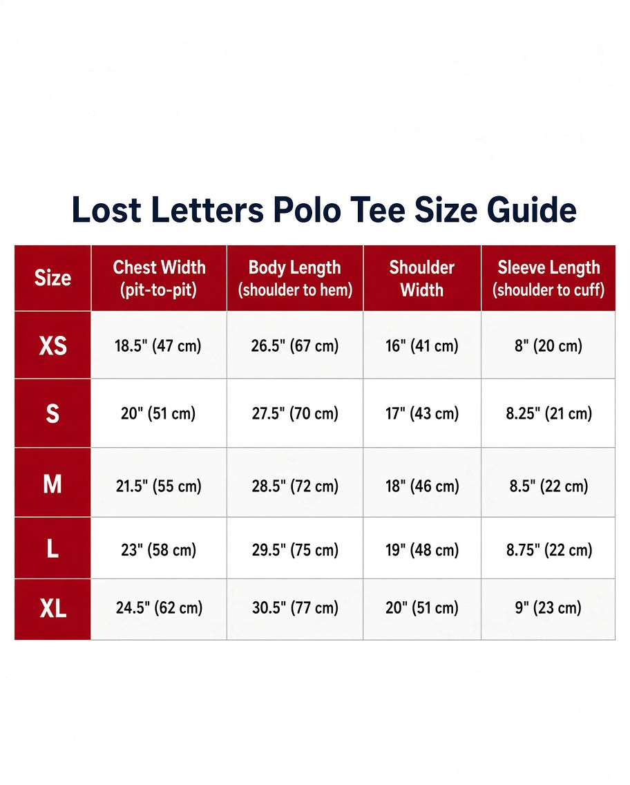 LOSTLETTER short sleeve polo tee