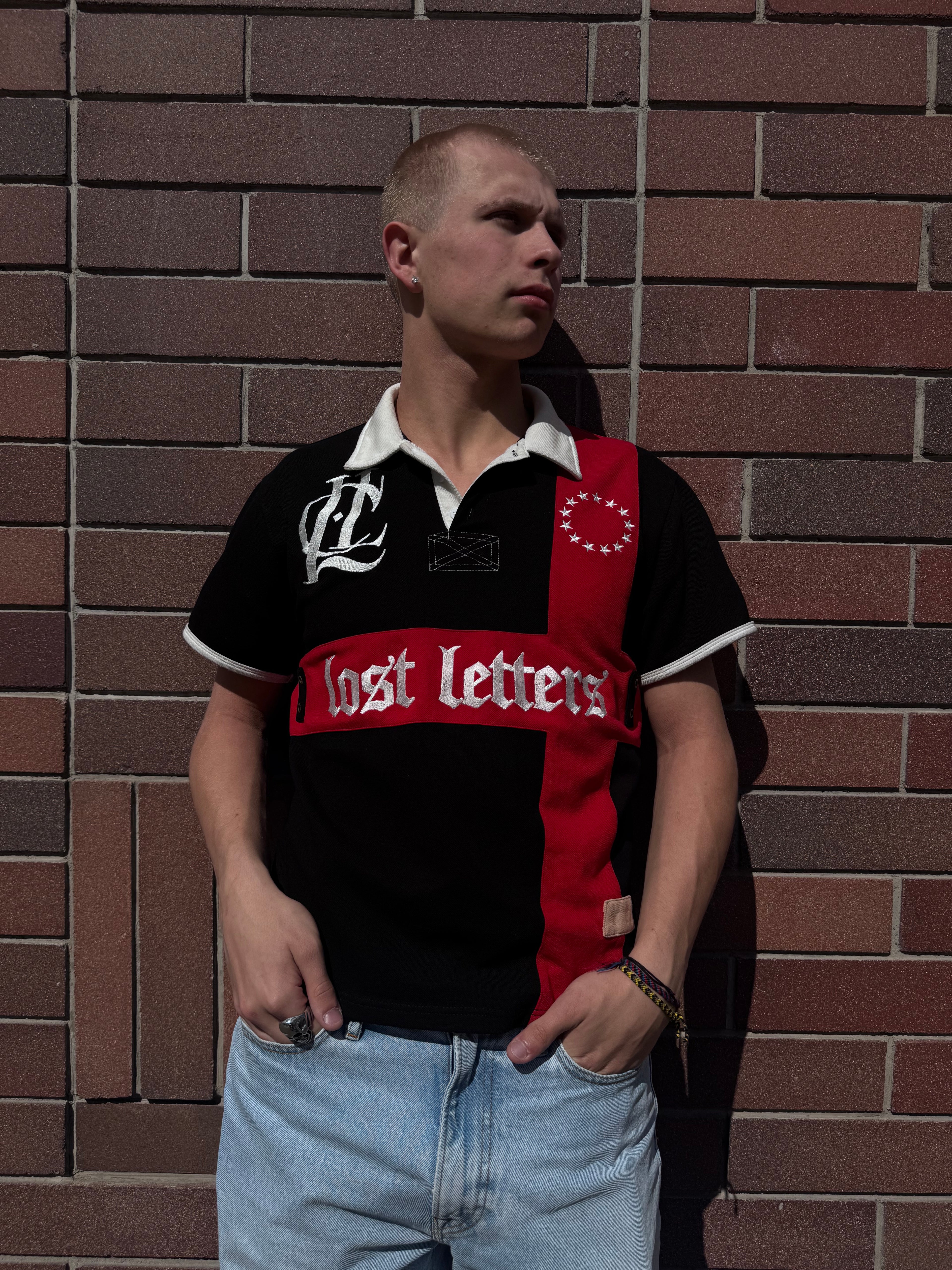 LOSTLETTER short sleeve polo tee